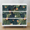 Funlife®|Dark Tropical Leaves Malm Dresser Sticker