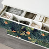 Funlife®|Dark Tropical Leaves Malm Dresser Sticker