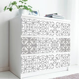 Funlife Moroccan White Stripe Stair Sticker, Peel and Stick Staircase Decals, Self-Adhesive Waterproof Stair Riser Stickers, 7.08" x39.37"