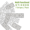 Funlife Moroccan White Stripe Stair Sticker, Peel and Stick Staircase Decals, Self-Adhesive Waterproof Stair Riser Stickers, 7.08" x39.37"