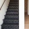 Funlife Black Mosaic Stripe Stair Sticker, Peel and Stick Staircase Decals, Self-Adhesive Waterproof Stair Riser Stickers, 7.08" x39.37"