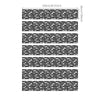 Funlife Black Mosaic Stripe Stair Sticker, Peel and Stick Staircase Decals, Self-Adhesive Waterproof Stair Riser Stickers, 7.08" x39.37"