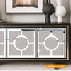 Geometric Pattern Cabinet Mirror Sticker, Pack of 4, Colorful Life [TM] | Funlife®