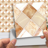 Diamond Marble Mosaic Wall Tile Sticker