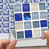 Crystal Glass Mosaic Wall Tile Sticker