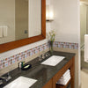 Funlife®|Brown Shell Mosaic Wall Tile Sticker