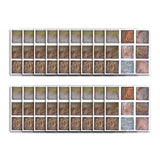 Funlife®|Brown Shell Mosaic Wall Tile Sticker