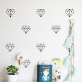 Funlife®|Stick Figure Diamond Play Room Wall Sticker