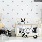 Funlife®|Stick Figure Diamond Play Room Wall Sticker