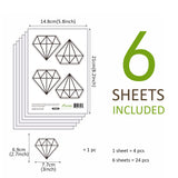 Funlife®|Stick Figure Diamond Play Room Wall Sticker