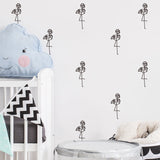 Funlife®|Stick Figure Flamingo Play Room Wall Sticker