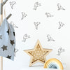 Funlife®|Stick Figure Birds Play Room Wall Sticker