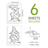 Funlife®|Stick Figure Birds Play Room Wall Sticker