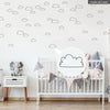 Funlife®|Stick Figure Clouds Play Room Wall Sticker
