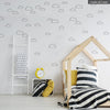 Funlife®|Stick Figure Clouds Play Room Wall Sticker