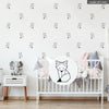Funlife®|Stick Figure Fox Play Room Wall Sticker