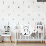 Funlife®|Stick Figure Fox Play Room Wall Sticker