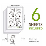 Funlife®|Stick Figure Fox Play Room Wall Sticker