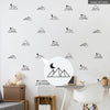 Funlife®|Stick Figure Mountain Play Room Wall Sticker