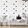 Funlife®|Stick Figure Crown Play Room Wall Sticker