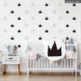 Funlife®|Stick Figure Crown Play Room Wall Sticker