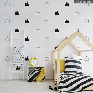 Stick Figure Crown kids Sticker