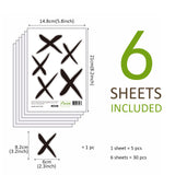 Funlife®|Stick Figure Cross Play Room Wall Sticker