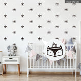 Funlife®|Stick Figure Fox Play Room Wall Sticker