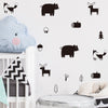 Funlife®|Stick Figure Reindeer Play Room Wall Sticker
