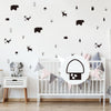 Funlife®|Stick Figure Reindeer Play Room Wall Sticker