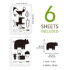 Funlife®|Stick Figure Reindeer Play Room Wall Sticker
