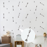 Funlife®|Stick Figure Arrow Play Room Wall Sticker