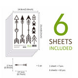 Funlife®|Stick Figure Arrow Play Room Wall Sticker