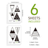 Funlife®|Stick Figure Triangle Play Room Wall Sticker