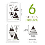 Funlife®|Stick Figure Triangle Play Room Wall Sticker