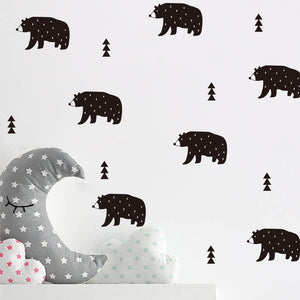 Stick Figure Bears kids Sticker