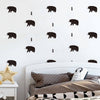 Funlife®|Stick Figure Bears Play Room Wall Sticker