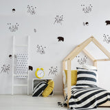 Funlife®|Stick Figure Iceland Play Room Wall Sticker