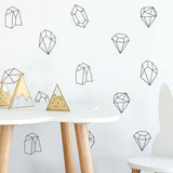 Geometric Lines Diamond kids Sticker