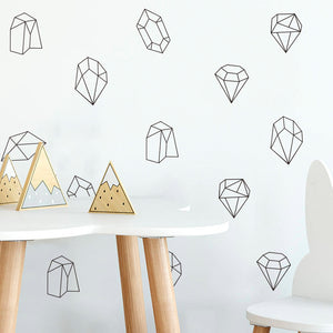 Geometric Lines Diamond kids Sticker