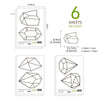 Funlife®|Geometric Lines Diamond Nursery Wall Decal