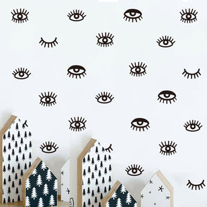 Stick Figure Eyes kids Sticker