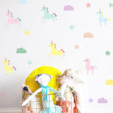 Funlife®|Unicorn & Star Play Room Wall Sticker