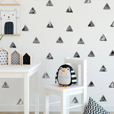 Funlife®|Watercolor Triangle Play Room Wall Sticker