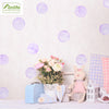 Funlife®|Purple Watercolor Circle Play Room Wall Sticker
