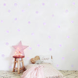 Funlife®|Purple Watercolor Circle Play Room Wall Sticker