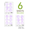 Funlife®|Purple Watercolor Circle Play Room Wall Sticker
