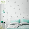 Funlife®|Grey Watercolor Circle Nursery Wall Decal