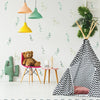 Funlife®|Watercolor Leaves Play Room Wall Sticker