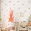 Funlife®|Watercolor Flamingo & Flowers Play Room Wall Sticker